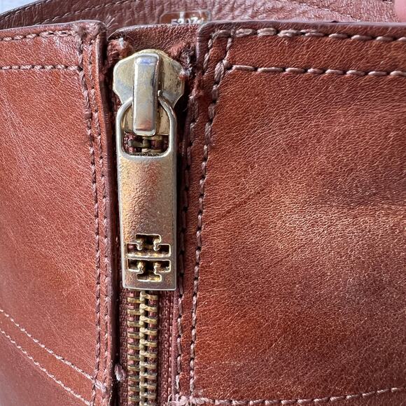Tory Burch Boots Womens Size 6 Brown Nadine Leather Riding Tall Fall Wear - Picture 8 of 16